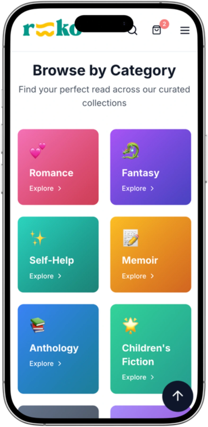 Browse by category on the REKO app